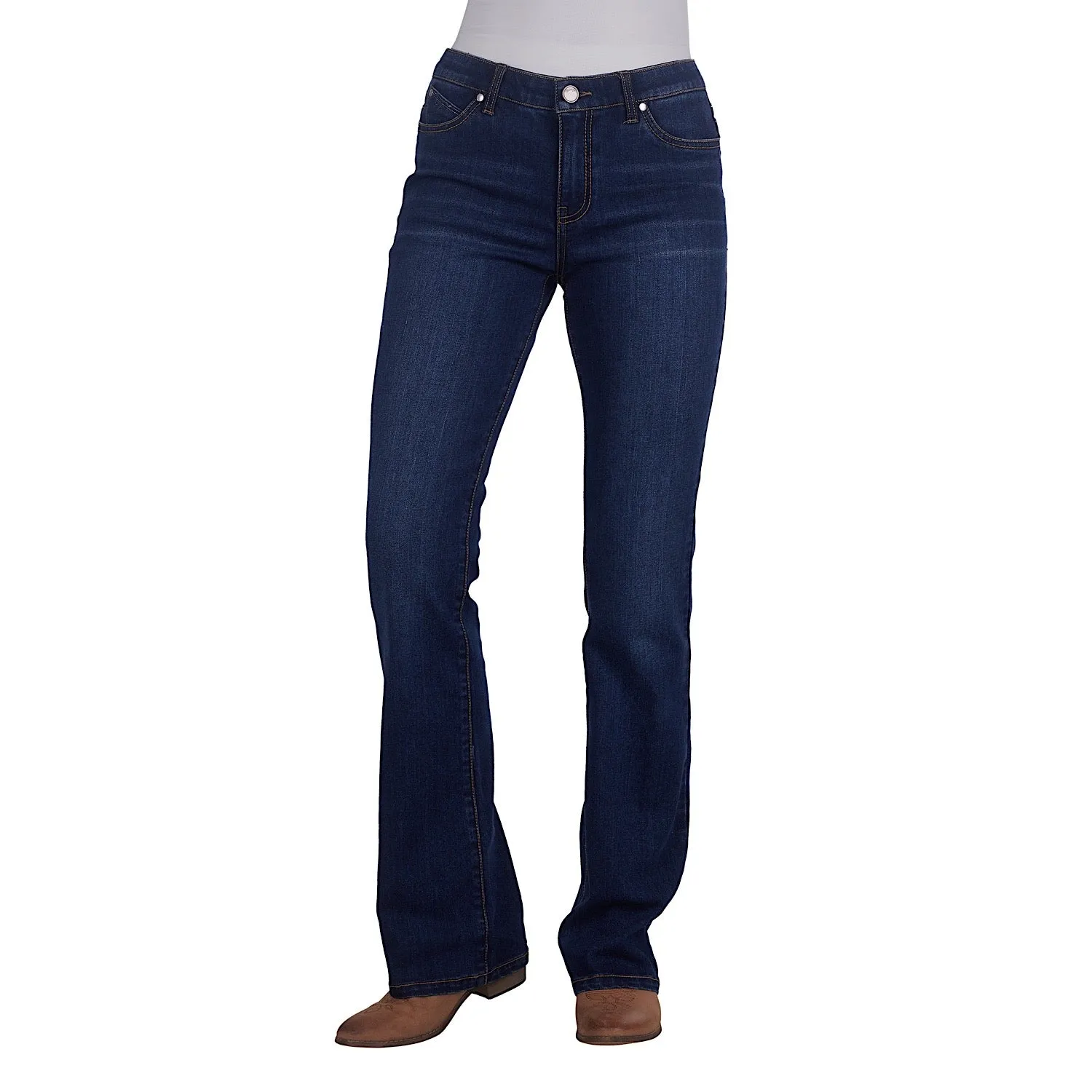 Wrangler Women's Tilly Q-Baby Booty Up Jean Wild Indigo