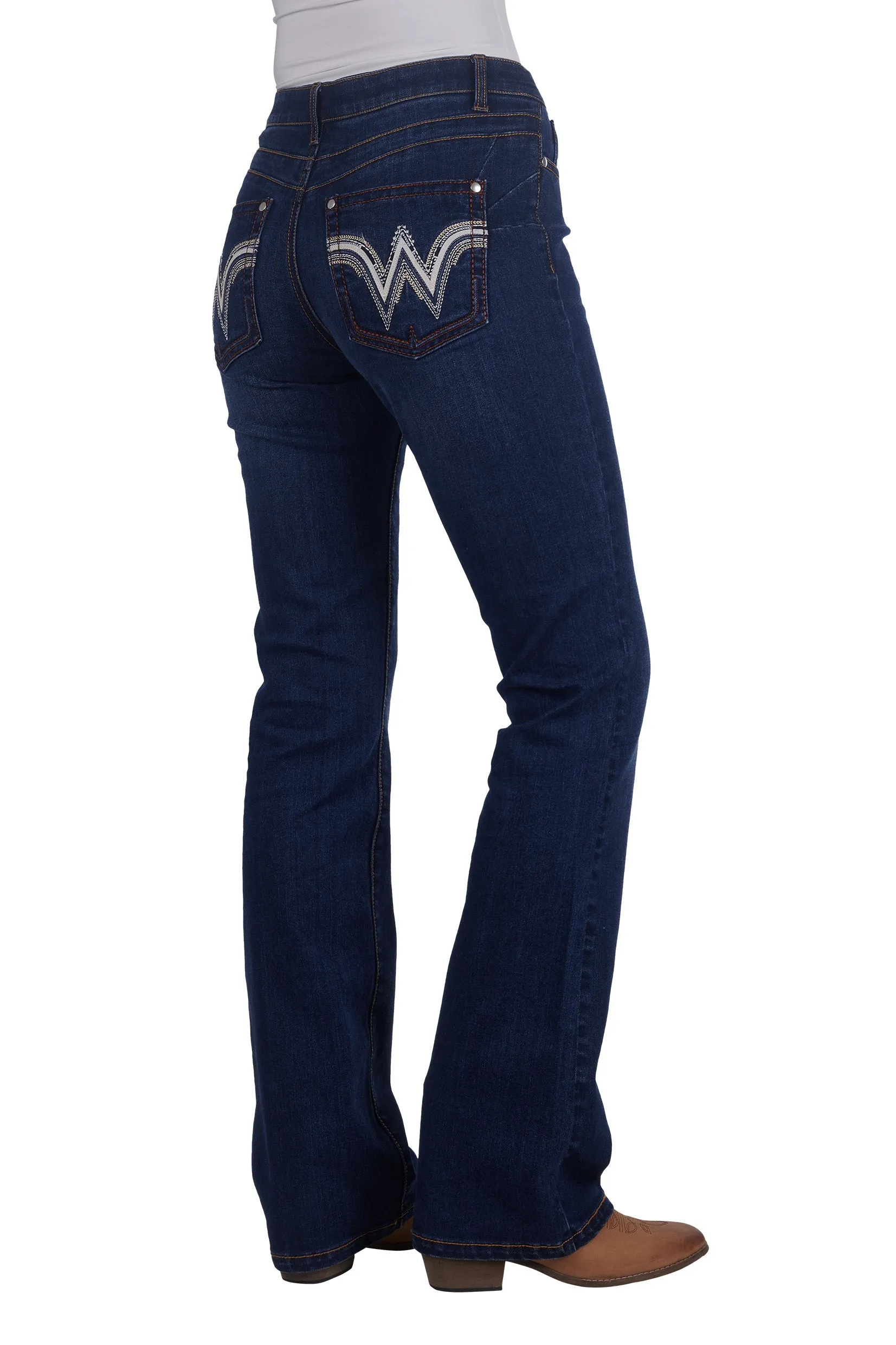 Wrangler Women's Tilly Q-Baby Booty Up Jean Wild Indigo