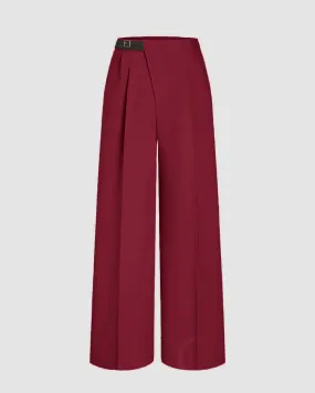 Wrapped Pleated Redberry Trouser Without Belt